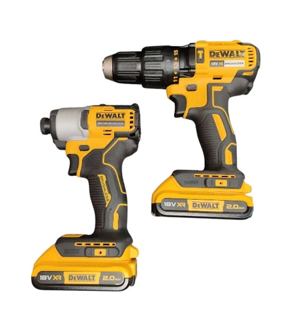 DeWalt 18V Drill/Driver Set w/2.0Ah batteries, charger and case