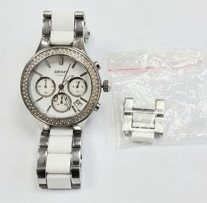 DKNY Women's Ceramic Quartz Watch Model NY 81-81