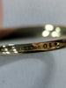 9CT Yellow Gold Ring with Clear Stones - Size R - 2.13G