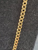 9ct Yellow Gold Curb Link Necklace - 23" - 20.33g - Hallmarked