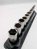 Snap On 12-pc 3/8" 6-Point Metric Flank Drive Deep Socket Set 212SFSMY