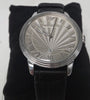 Emporio Armani AR1612 Classic Silver Dial Black Leather Strap Men's Watch