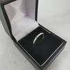 9K White Gold Plain Ring, 0.35Grams Total, 375 Hallmarked & Tested, Size: M