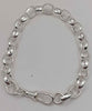 **BRAND NEW**925 silver 13.7 8.5" belcher style bracelet boxed
