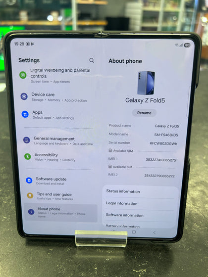 Samsung Galaxy Z Fold5 5G 256GB Icy Blue Unlocked