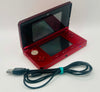 Nintendo 3DS Console, Metallic Red, Comes With Usb Charging Wire, Unboxed