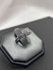 9ct White Gold 2x Diamond Ring Set - Size L