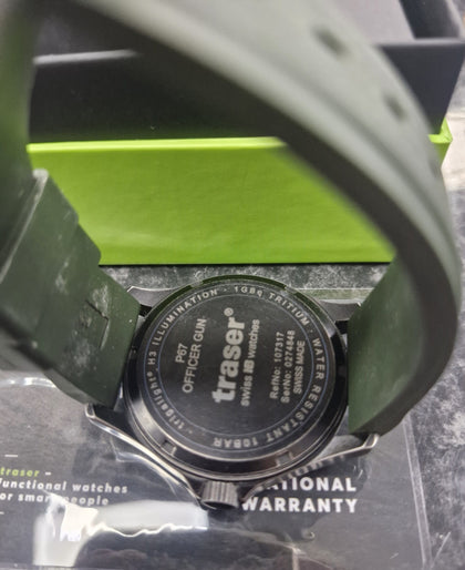 Traser Swiss Watch Gunmetal Lime