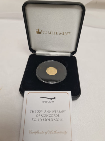 The 50th Anniversary of Concorde Solid Gold Coin