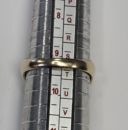 9ct Masonic Ring - Size S 1/2