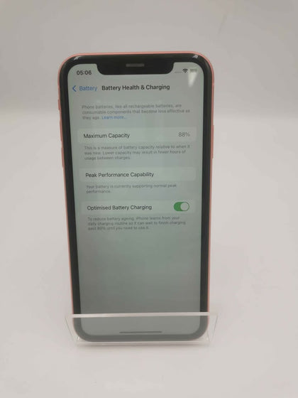 Apple Iphone Xr 64gb Unlocked Coral 88% battery health