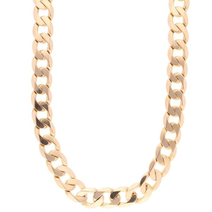 9 Carat Yellow Gold 22″ Curb Chain/ Necklace 66g