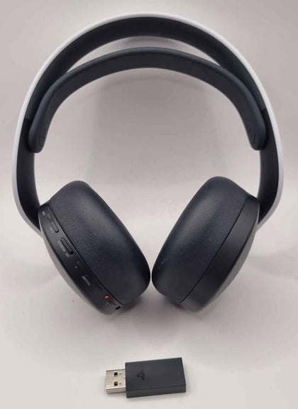 Sony Playstation 5 White Pulse 3D Wireless Headset - With CFI-ZWD1 Dongle & Wire - Unboxed