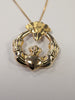 9ct Gold Cladder Pendant & Neklace