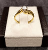 18ct Yellow Gold Solitaire Ring -Size L