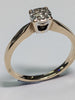 9ct Gold Diamond Ring - Size L 1/2