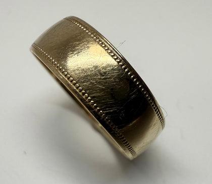 9CT GOLD RING SIZE Q