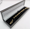 585 HALLMARKED, YELLOW GOLD, Infinity Link Bracelet, 7", 4.42G, Boxed