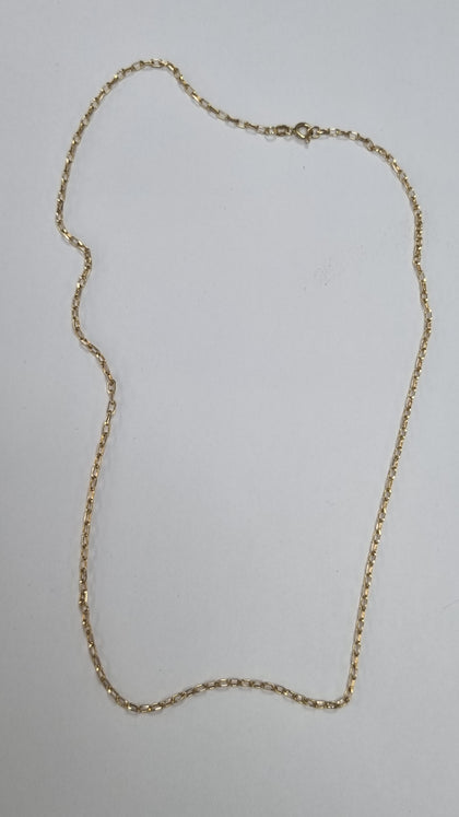 9ct gold loop chain 20