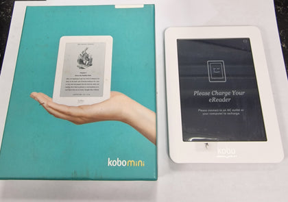 *New Years Sale!*  Kobo Mini N705 Ereader White 2gb Compact Ebook Reader Boxed