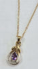 9ct Sapphire/diamond Necklace 18"