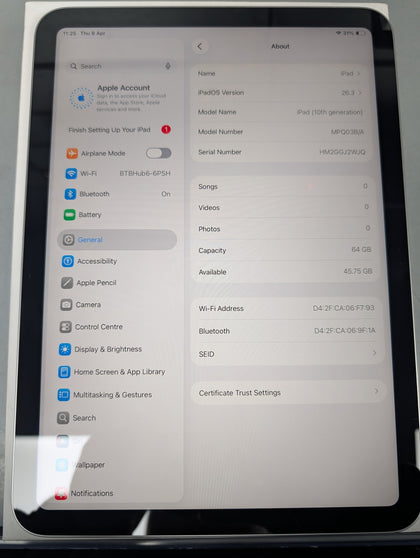 Apple iPad 10th gen 64GB