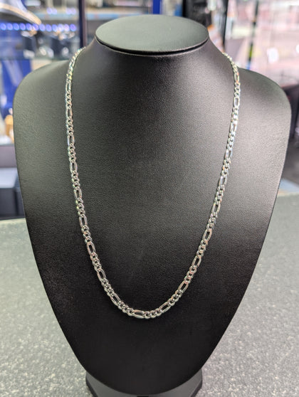 Brand New Silver Figaro Chain