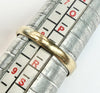 9ct yellow gold signet ring with stone size Q