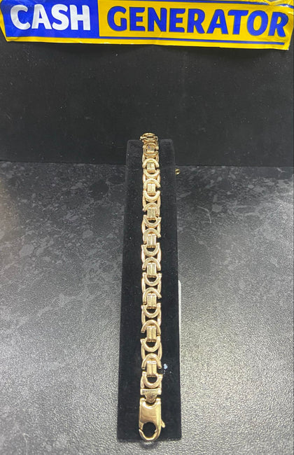 9ct Gold Mens Bracelet 26.96g