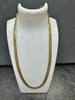 9ct Diamond Cut Curb Chain 27.4g 18"