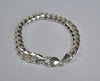 Silver Curb Bracelet 8.5" Brand New