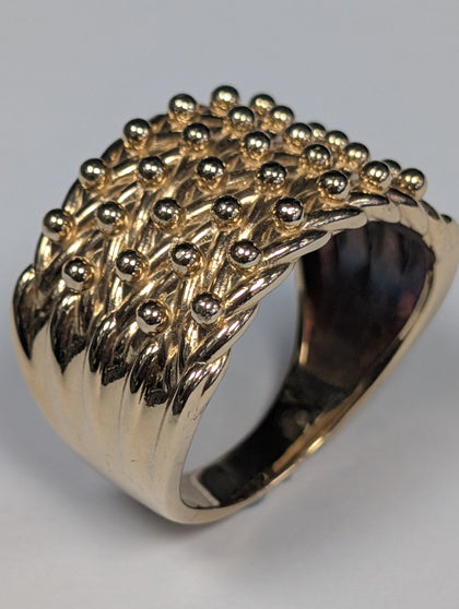 9CT GOLD KEEPER RING