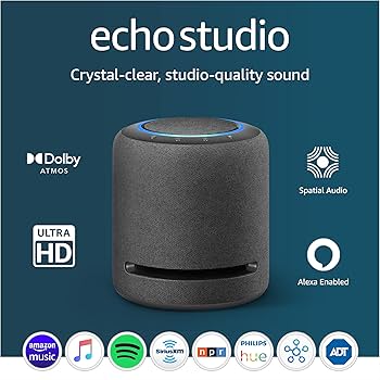 Amazon Echo Studio Smart Speaker (O2T2V3) Charcoal