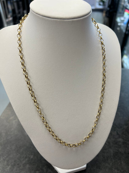 9ct Yellow Gold Belcher Chain 19