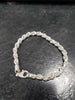 925 SILVER HALLMARKED STERLING, ROPE BRACELETS WITH LOBSTER LOCK, 8" 23.2G, BRAND NEW