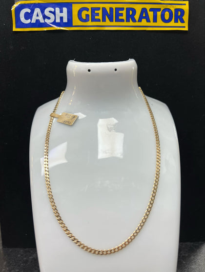 9ct Gold Curb Chain 6.51g 16