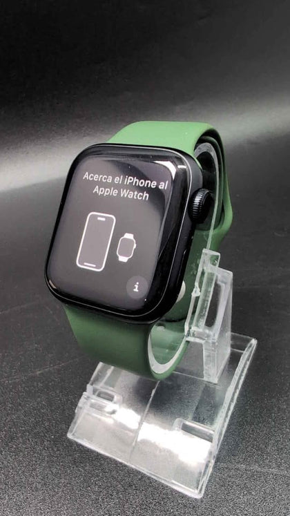 Apple Watch Series 7 Smart watch - 41mm Case - GPS - Unboxed With Green Strap & Charger