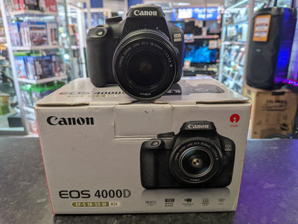 Canon Eos 4000d dslr Camera Boxed & 18-55mm Lens