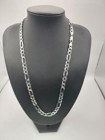 NEW 925 silver Figaro Chain 24