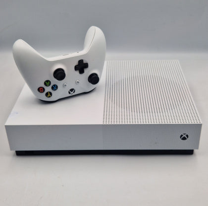 Microsoft Xbox One S 500GB white gaming console with 1 x controller and all leads UNBOXED