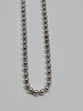 silver beaded necklace