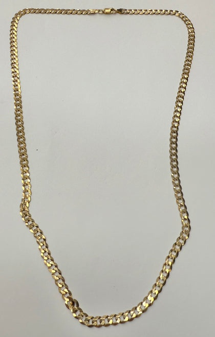 9ct gold curb chain 24