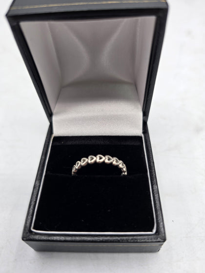 pandora band of hearts ring size n