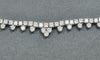 Silver Cubic Zirconia Fancy Drop Necklet **CHISHOLM HUNTER**