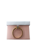 9ct Gold Ring Round Clear Stone Size P 1/2
