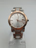 Burberry BU9105 Women's Quartz two toned stainless steel watch with paper work and box