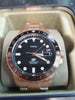 Fossil Blue GMT Rose Gold-Tone Stainless Steel Watch