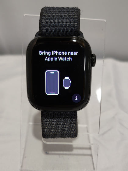 Apple Watch Series 10 - 42mm - GPS - Jet Black Aluminium Case - Fabric Sports Band