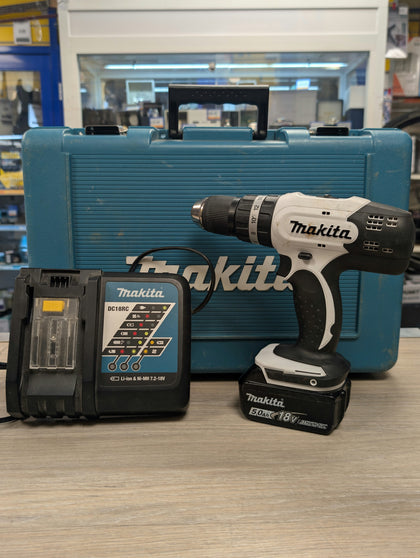 Makita DHP453 18V Combi Hammer Drill With Battery & Charger