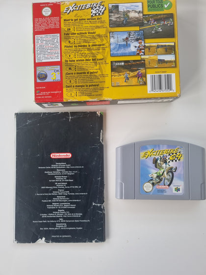 Excitebike 64, w/ Manual, Boxed.